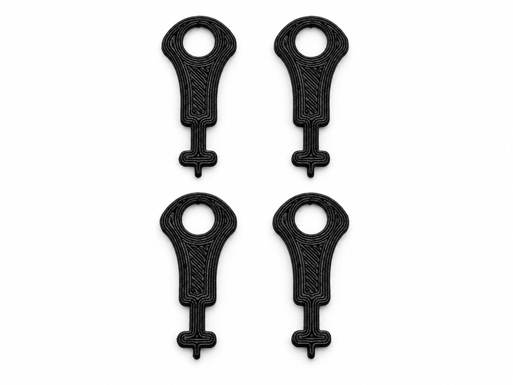 Smith-Corona Typewriter Case Replacement Key 4 Pack PETG 3D Printed